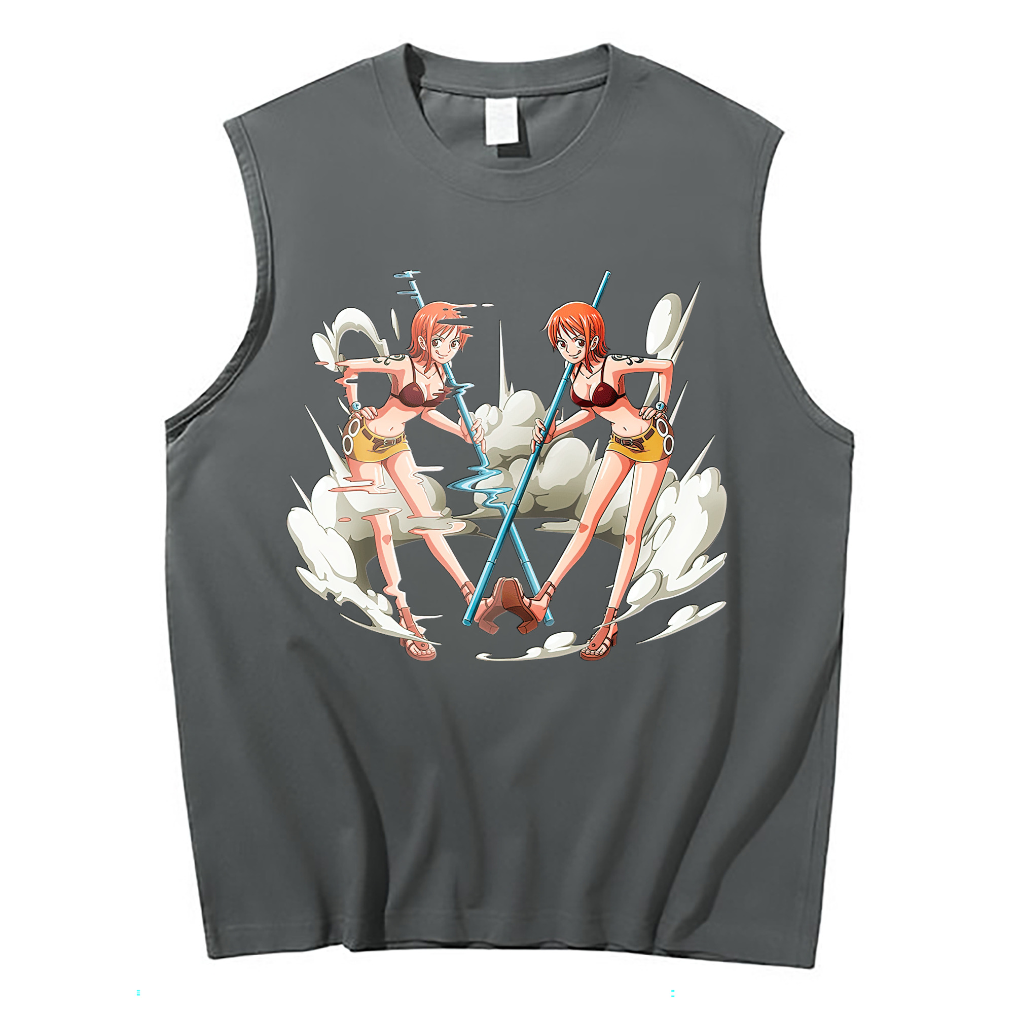 ワンピース ナミ ONE PIECE Nami コットン100％タンクトップ（フロントプリント）
